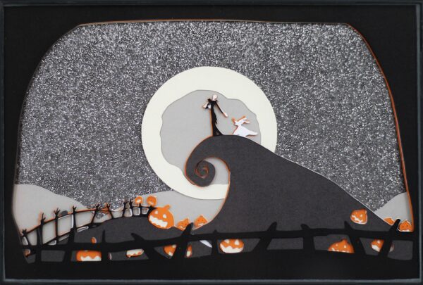 Jack Skellington on top of hill